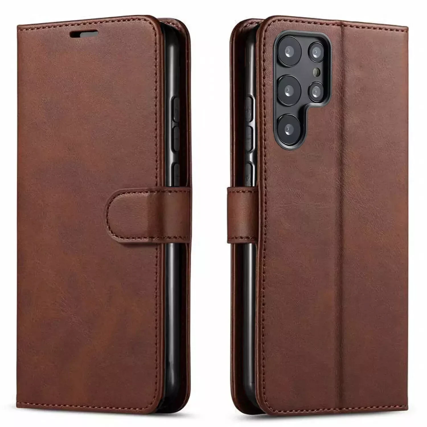 LEATHER BOOK CASE FOR SAMSUNG S25 ULTRA