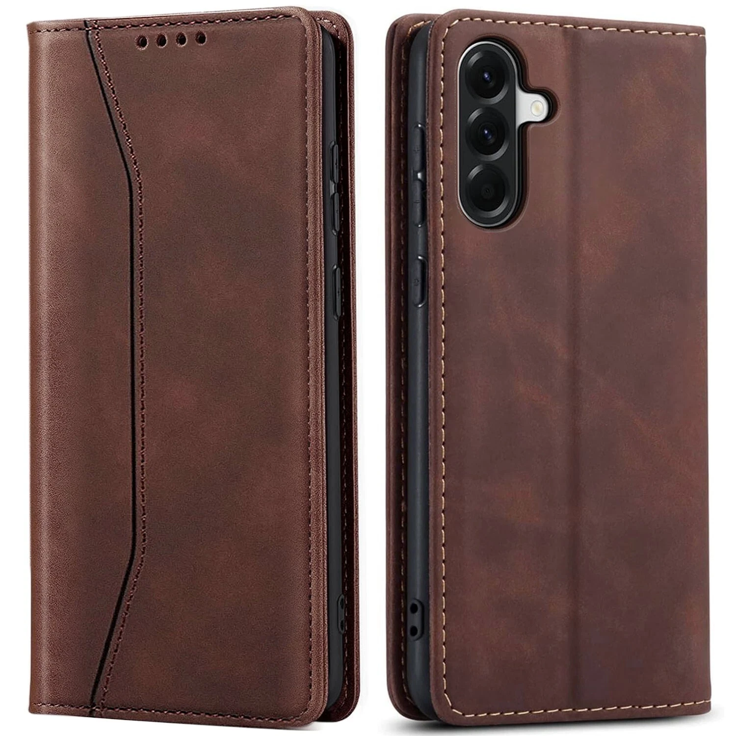 LEATHER BOOK CASE FOR SAMSUNG A56