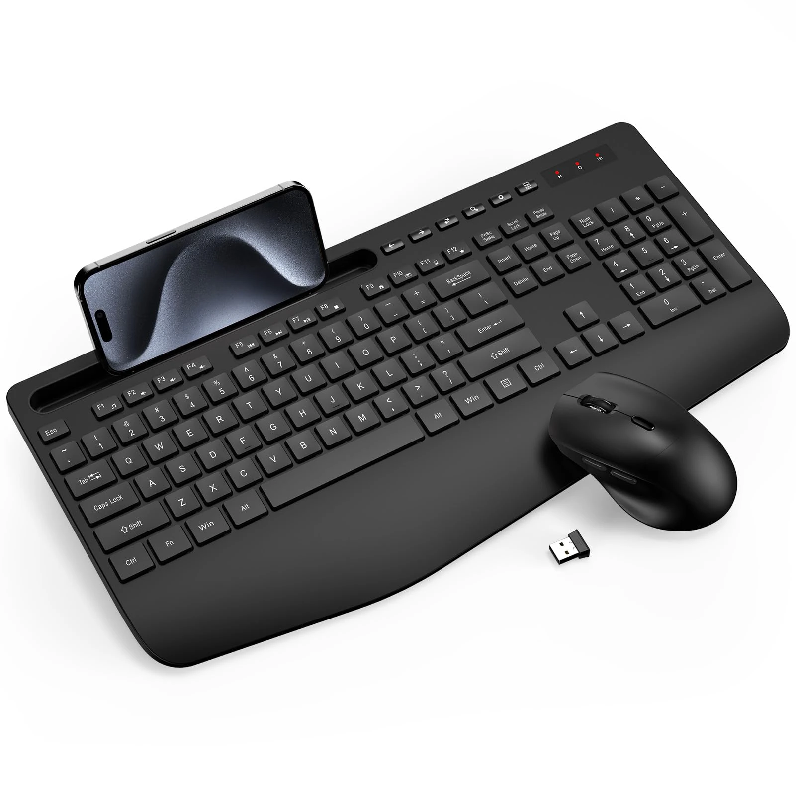 WIRELESS keyboard and Mouse - Black