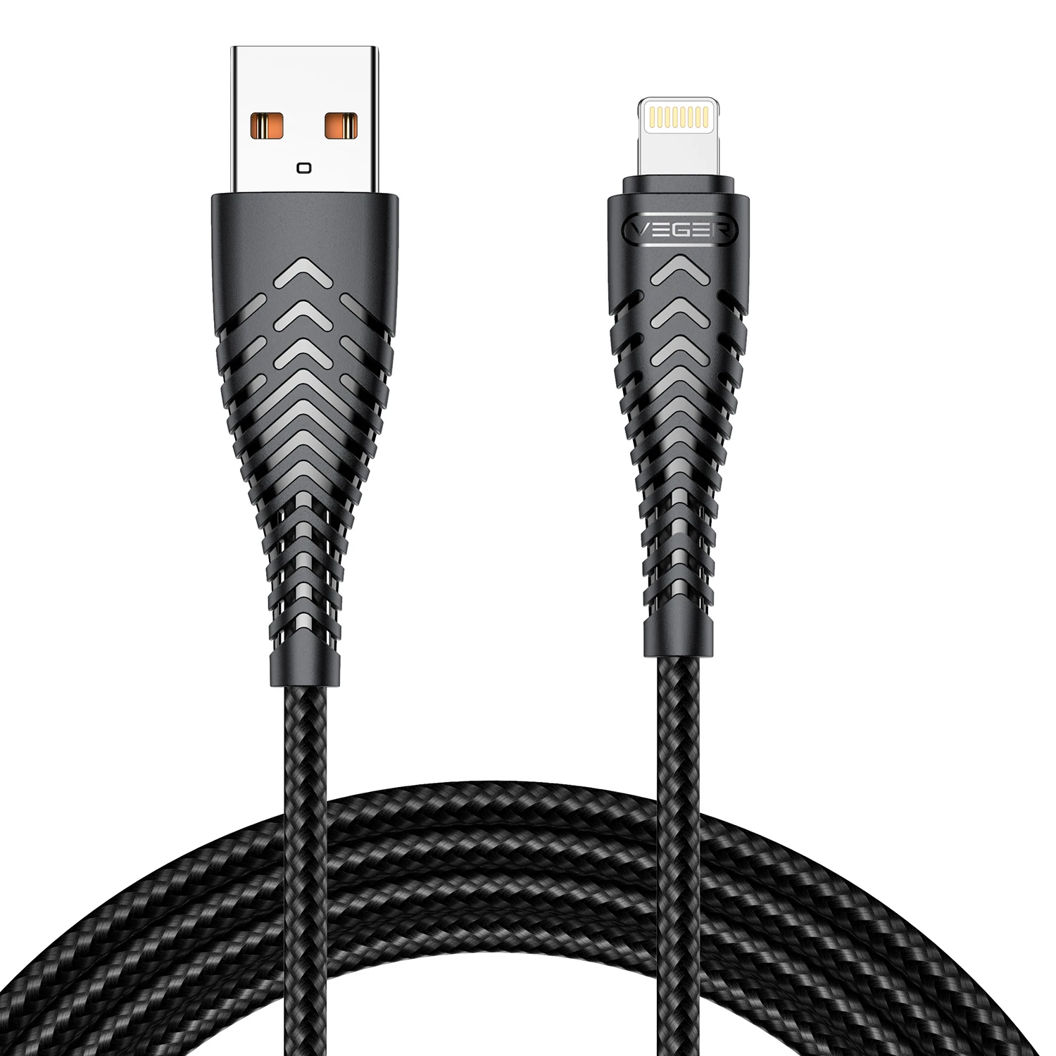 USB A TO LIGHTNING BRAIDED CABLE 12W CHARGING