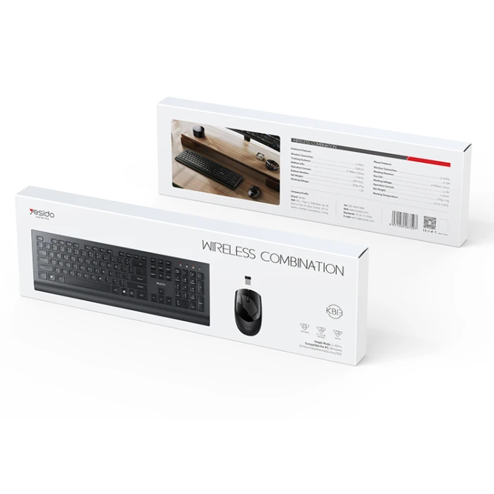 YESIDO WIRELESS COMBINATION KEYBOARD