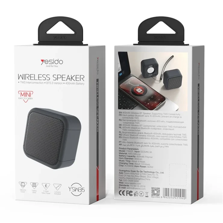 YESIDO YSW35 Mini Cube TWS Bluetooth