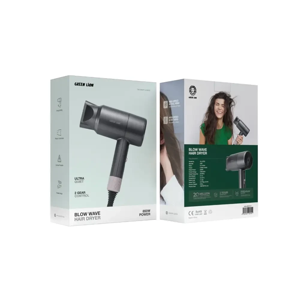 Green Lion Blow Wave Hair Dryer 850W